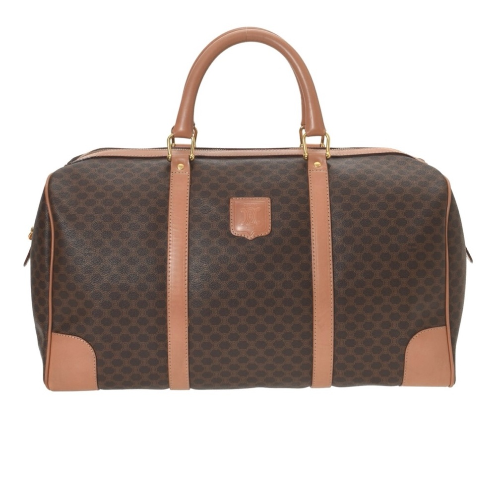 Celine Brown and Tan Duffel Bag